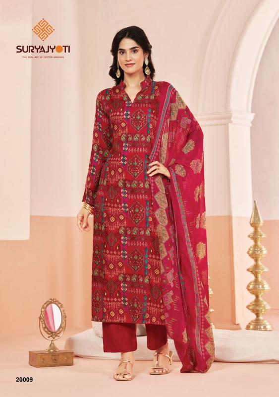 Suryajyoti princess vol-20 kalamkari dress material wholesale in tirupati